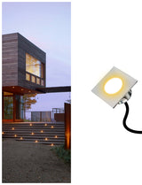 Stainless Steel 4W Low Voltage Recessed LED Deck Light for Outdoor Floor Yard Square Top-(MLR-SSG10~12)