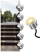 Outdoor Stainless Steel 3W 12V Recessed LED Deck Light Step Stair Lights (MLR-SSG01~03)