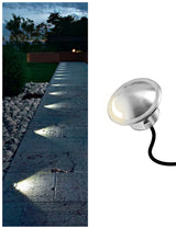 Stainless Steel 4W Low Voltage Recessed LED Deck Light Outdoor Step Stair Lights Round Top-(MLR-SSG07~09)