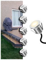 Outdoor Stainless Steel 3W 12V Recessed LED Deck Light Step Stair Lights (MLR-SSG01~03)