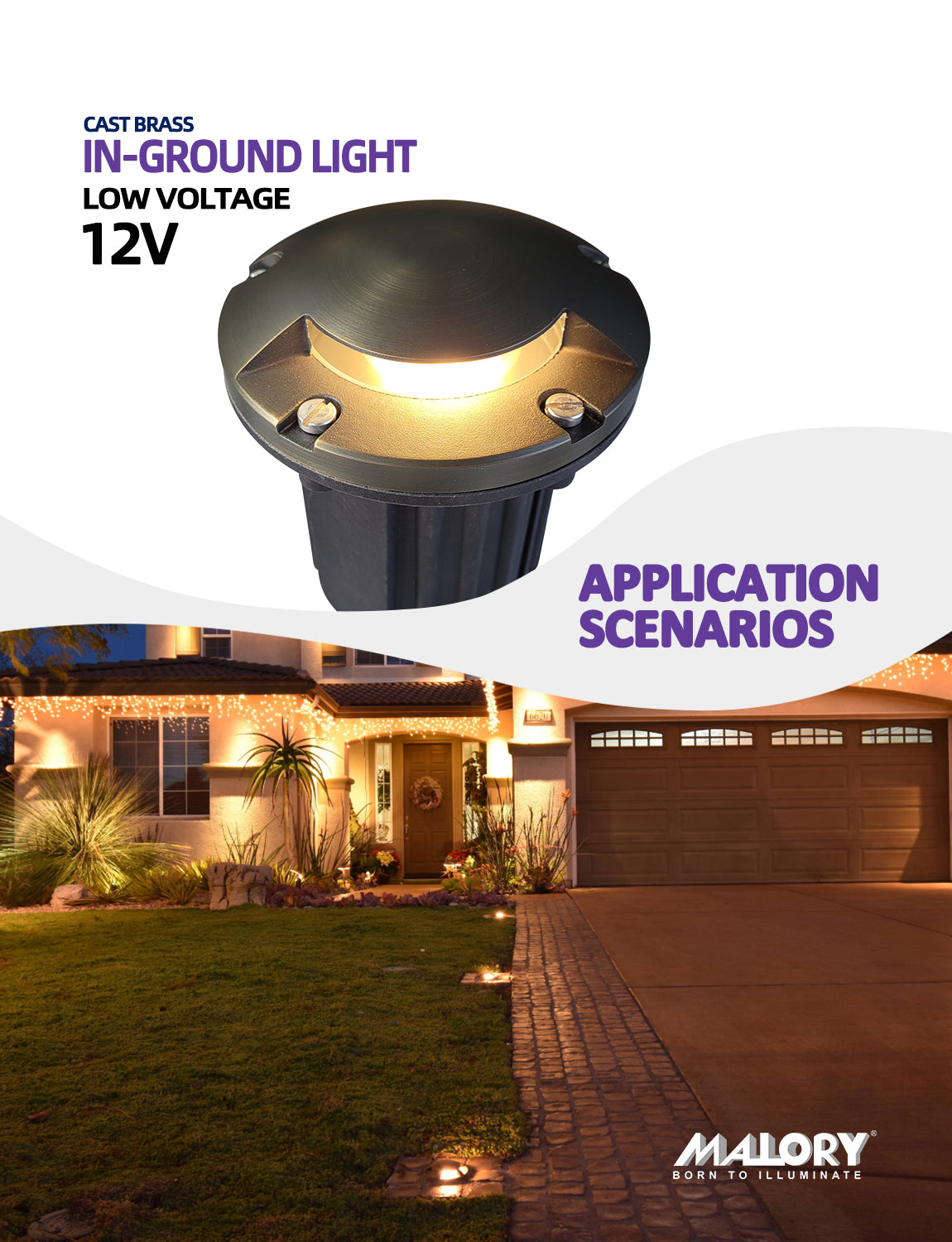 12V Brass Top Cover Landscape In Ground Well LightsLights(MLR-G05)-One-Direction Turret