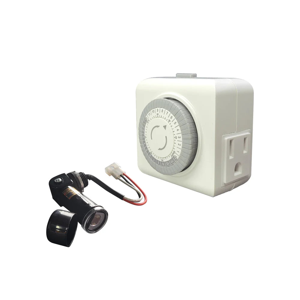 Low Voltage Landscape Light Transformer Photocell and Mechanical Timer(MLR-KIT-1)