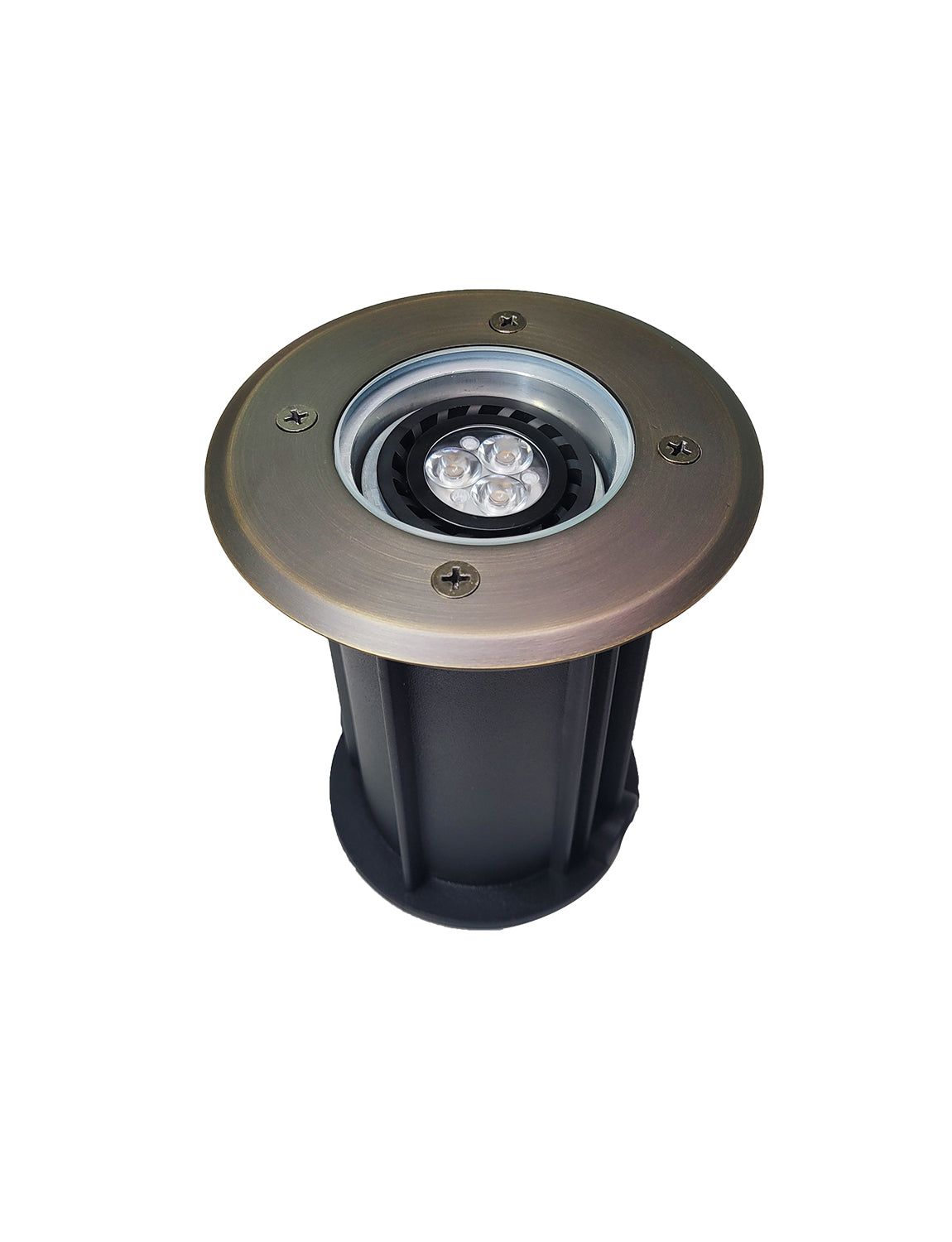 Brass Low Voltage Outdoor In Ground Well Lights (MLR-G08)-Open Top