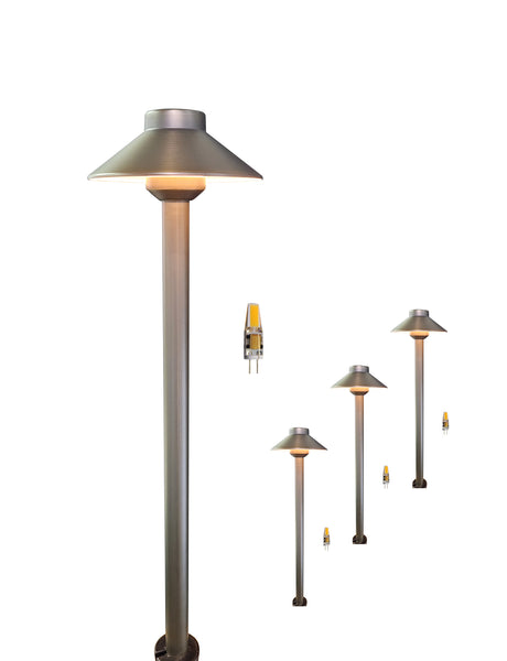 Brass Low Voltage Landscape Path Lighting for Walkway Patio Yard & Lawn (MLR-P01)