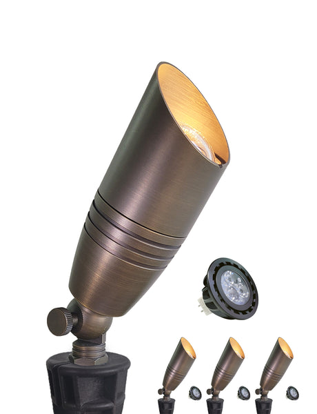 Low Voltage LED Outdoor Brass Landscape Spot Lights for Yard and Garden (MLR-S02)