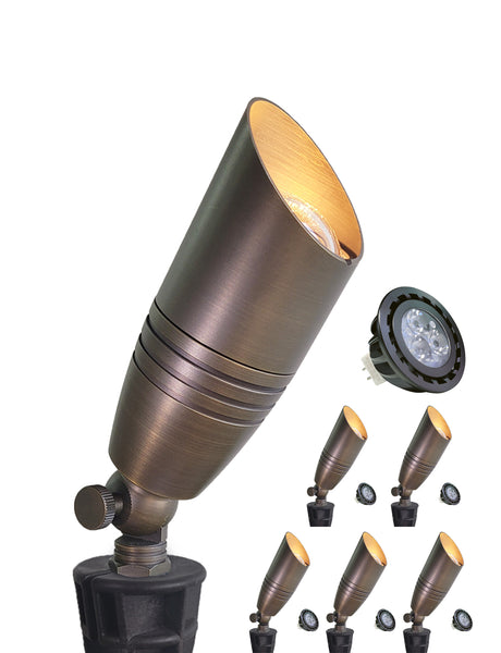 Low Voltage LED Outdoor Brass Landscape Spot Lights for Yard and Garden (MLR-S02)