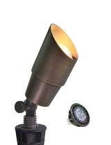 Brass Low Voltage LED Outdoor Landscape Spotlight Garden Patio Trees (MLR-S01)