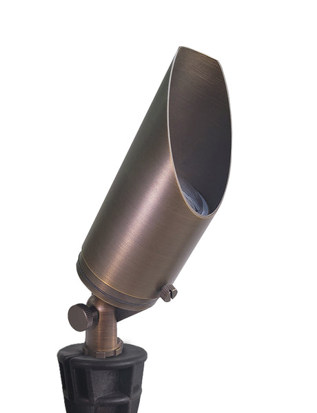 Low Voltage Led Adjustable Brass Landscape Spotlight for Backyard and Front Porch (MLR-S03)